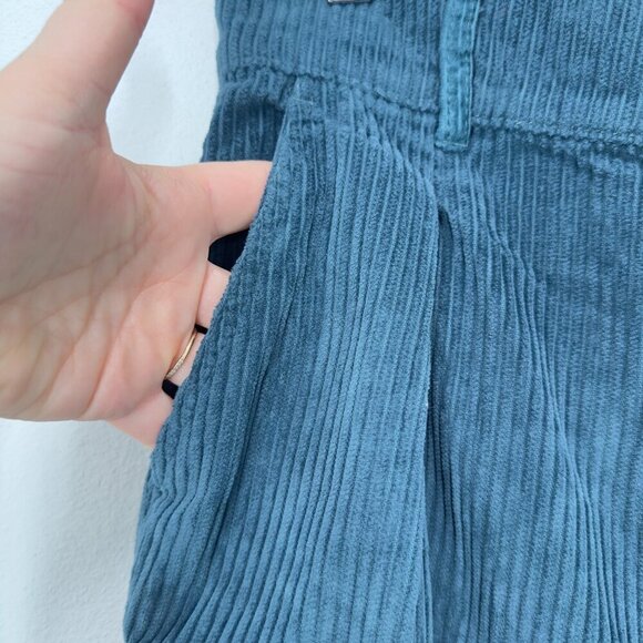 BDG Teal Corduroy Ankle Pants - Picture 5 of 7